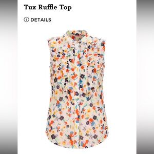 EUC CAbi Tux Ruffle top size XL